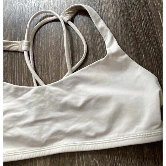 Lululemon Align Tank Top Cropped White Size 10 Yoga Gym Workout Activewer - Picture 2 of 12